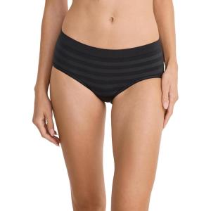 Jockey Women’s Underwear Seamfree Hipster(Black Stripe)