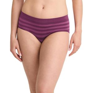 Jockey Women’s Underwear Seamfree Hipster(Vintage Plum Stripe)