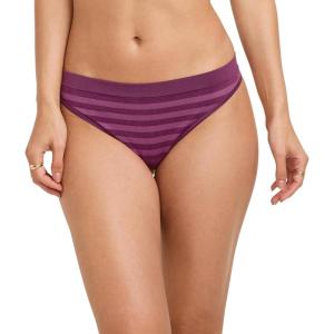 Jockey Women’s Underwear Seamfree Thong(Vintage Plum Stripe)