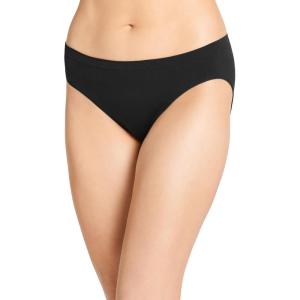 Jockey Women’s Underwear Smooth & Shine Seamfree Bikini(Black)
