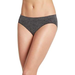 Jockey Women’s Underwear Smooth & Shine Seamfree Bikini(Black Heather)