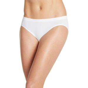 Jockey Women’s Underwear Smooth & Shine Seamfree Bikini(White)