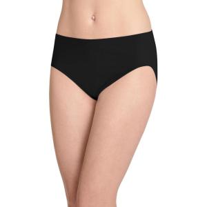 Jockey Women’s Underwear Smooth & Shine Seamfree Hi Cut(Black)