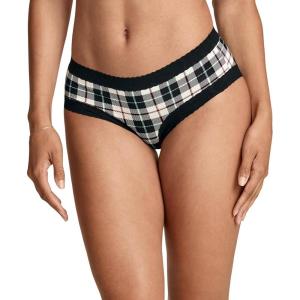 Jockey Women’s Underwear Soft Stretch Lace Microfiber Bikini(Cozy Bay Plaid)