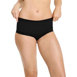 Jockey Women’s Underwear Soft Stretch Lace Microfiber Brief(Black)