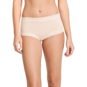 Jockey Women’s Underwear Soft Stretch Lace Microfiber Brief(Peach Ice)