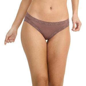 Jockey Women’s Underwear Soft Stretch Lace Supersoft Bikini(Almond)