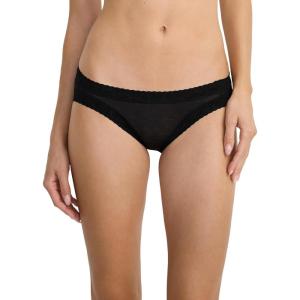 Jockey Women’s Underwear Soft Stretch Lace Supersoft Bikini(Black)