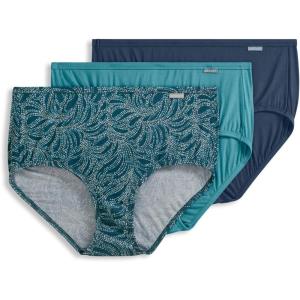 Jockey Women’s Underwear Supersoft Brief – 3 Pack(Blue Plume)