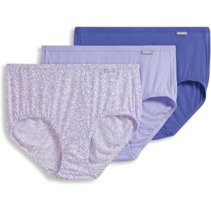 Jockey Women’s Underwear Supersoft Brief – 3 Pack(Serene Leopard Print/Violet Veil/Future Dusk)