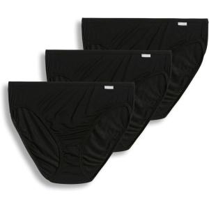 Jockey Women’s Underwear Supersoft French Cut – 3 Pack(Black)
