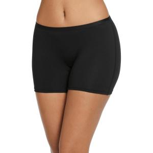 Jockey Women’s Underwear Worry Free Cotton Stretch Moderate Absorbency Boxer Brief(Black)