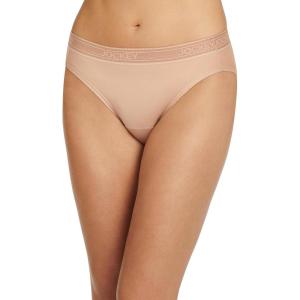 Jockey Women’s Underwear Worry Free Microfiber Moderate Absorbency Bikini(Light)