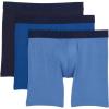imageJockey Mens Underwear Active Ultra Soft Modal 6quot Boxer Brief  3 PackTrue NavyMarina BlueRetro Denim