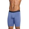 imageJockey Mens Underwear Active Ultra Soft Modal 9quot Long Leg Boxer BriefTrue NavyMarina BlueRetro Blue