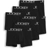 imageJockey Mens Underwear ActiveStretch 4quot Boxer Brief  6 PackBlack