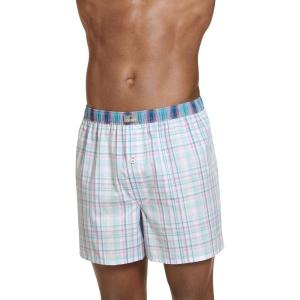 Jockey Men’s Underwear 100% Cotton Woven 5″ Boxer(Junior Plaid)