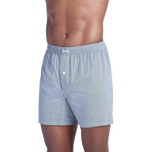 Jockey Men’s Underwear 100% Cotton Woven 5″ Boxer(New Navy Herring)