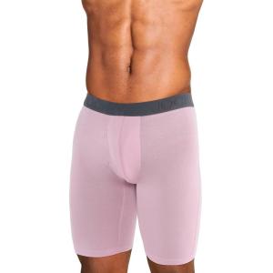 Jockey Men’s Underwear Active Ultra Soft Modal 9″ Long Leg Boxer Brief(Smokey Purple/Battleship Grey/Deep Lagoon)