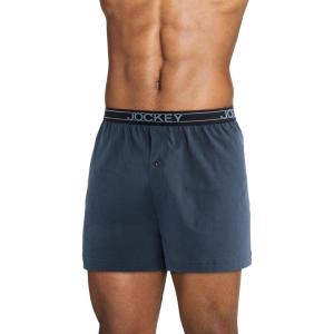 Jockey Men’s Underwear ActiveBlend Knit 5″ Boxer(Nerves of Steel)