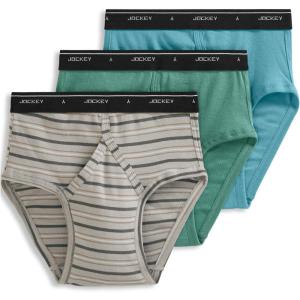 Jockey Mens Underwear Briefs – Classic Low Rise Design, Pack of 3 – Authentic Mens Underwear for Comfort and Quality(Trusty Cove)