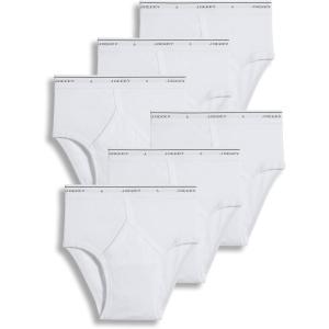 Jockey Mens Underwear Briefs – Classic Low Rise Design, Pack of 6 – Authentic Mens Underwear for Comfort and Quality(White)