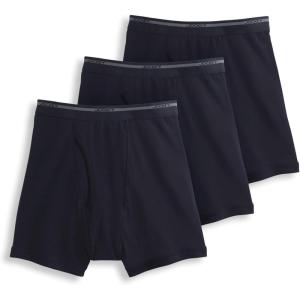 Jockey Men’s Underwear Lightweight Classic 5″ Boxer Brief – 3 Pack(Black)