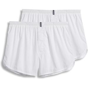 Jockey Men’s Underwear Tapered 5″ Boxer – 2 Pack(White)