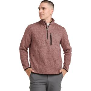 Jockey Outdoors Men’s Casualwear Sweater Fleece 1/4 Zip(Autumn Heather)