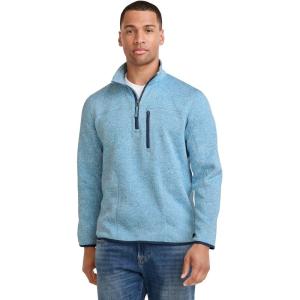 Jockey Outdoors Men’s Casualwear Sweater Fleece 1/4 Zip(Coastline Heather)