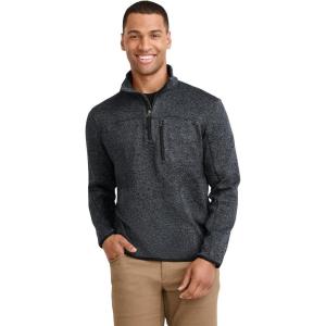 Jockey Outdoors Men’s Casualwear Sweater Fleece 1/4 Zip(Dark Planetary Heather)