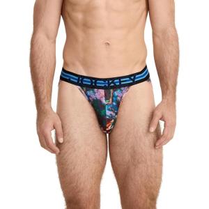 Jockey Sport Men’s Underwear Sport Stability Pouch Microfiber String Bikini(Elemental)