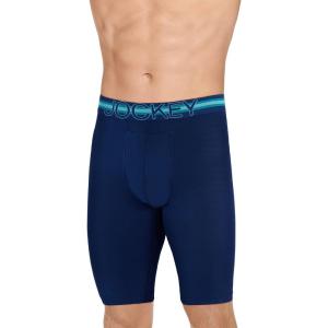 Jockey Sport Men’s Underwear Stability Pouch Microfiber 11″ Quad Short(Just Past Midnight)
