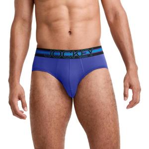 Jockey Sport Men’s Underwear Stability Pouch Microfiber Brief(Valiant Blue)