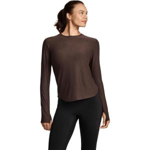 Jockey Women’s Activewear EVERACTIVE Long Sleeve Tee(Cocoa Heather)