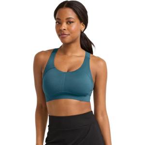 Jockey Women’s Bra Contour Hold Mid Impact Racerback Sports Bra(Curious Teal)