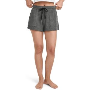 Jockey Women’s Sleepwear Waffle Sleep Short(Black Heather)