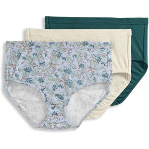 Jockey Women’s Underwear Elance Breathe Brief – 3 Pack(Cactus Pine/Nostalgic Pine Barrens/Sandy Shimmer)