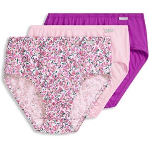 Jockey Women’s Underwear Elance Breathe Brief – 3 Pack(Lavender Meadow)