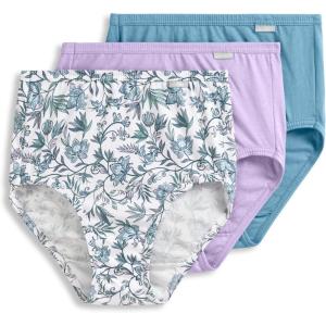 Jockey Women’s Underwear Elance Brief – 3 Pack(Wyndham Floral)