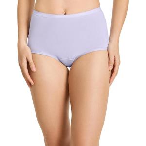 Jockey Women’s Underwear Worry Free Cotton Stretch Moderate Absorbency Brief(Violet Veil)