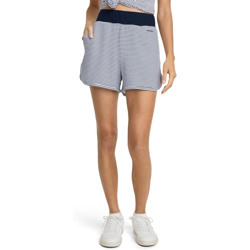 imageJockey Womens Loungewear French Terry 35 ShortNavy Jess Stripe