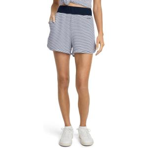 Jockey Women’s Loungewear French Terry 3.5″ Short(Navy Jess Stripe)