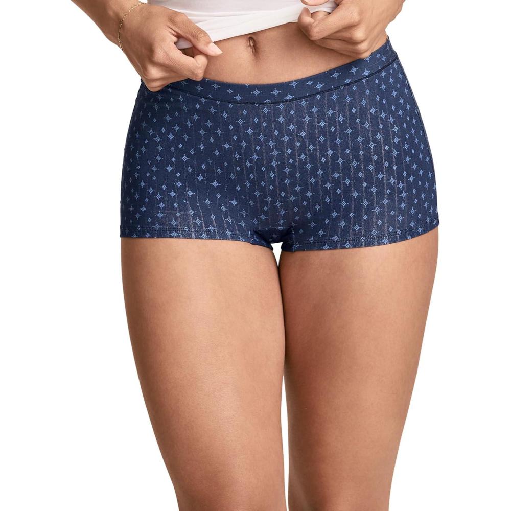 imageJockey Womens Underwear Light amp Airy BoyshortDrawn Stars