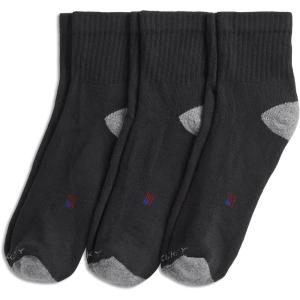 Jockey Men’s Socks Men’s Made in America* Quarter Socks – 3 Pack(Black)