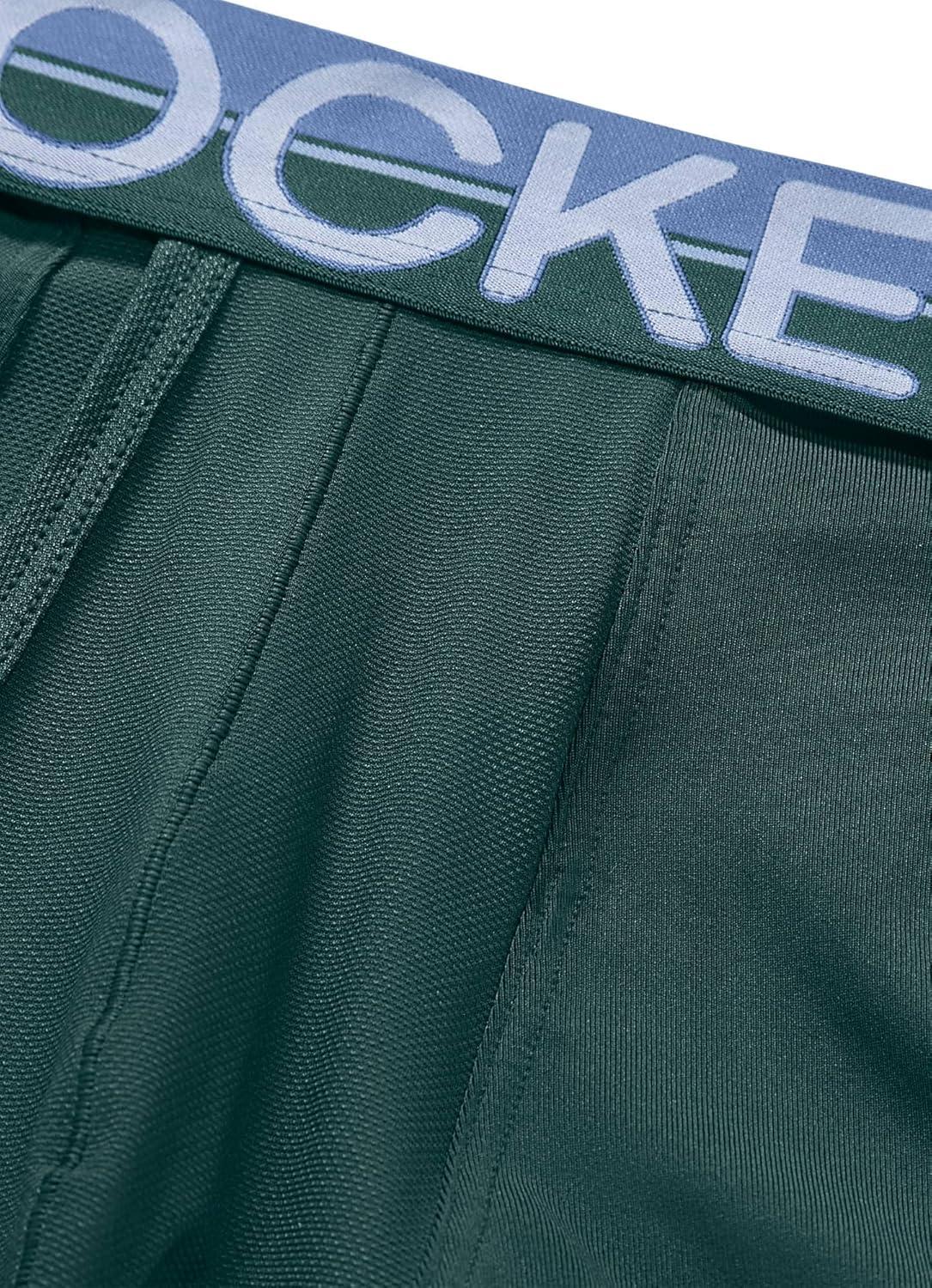 imageJockey Mens Underwear Infinite Cool Microfiber Stretch 8 Long Leg Boxer Brief 3 PackCactus PineShowerFresh Coast