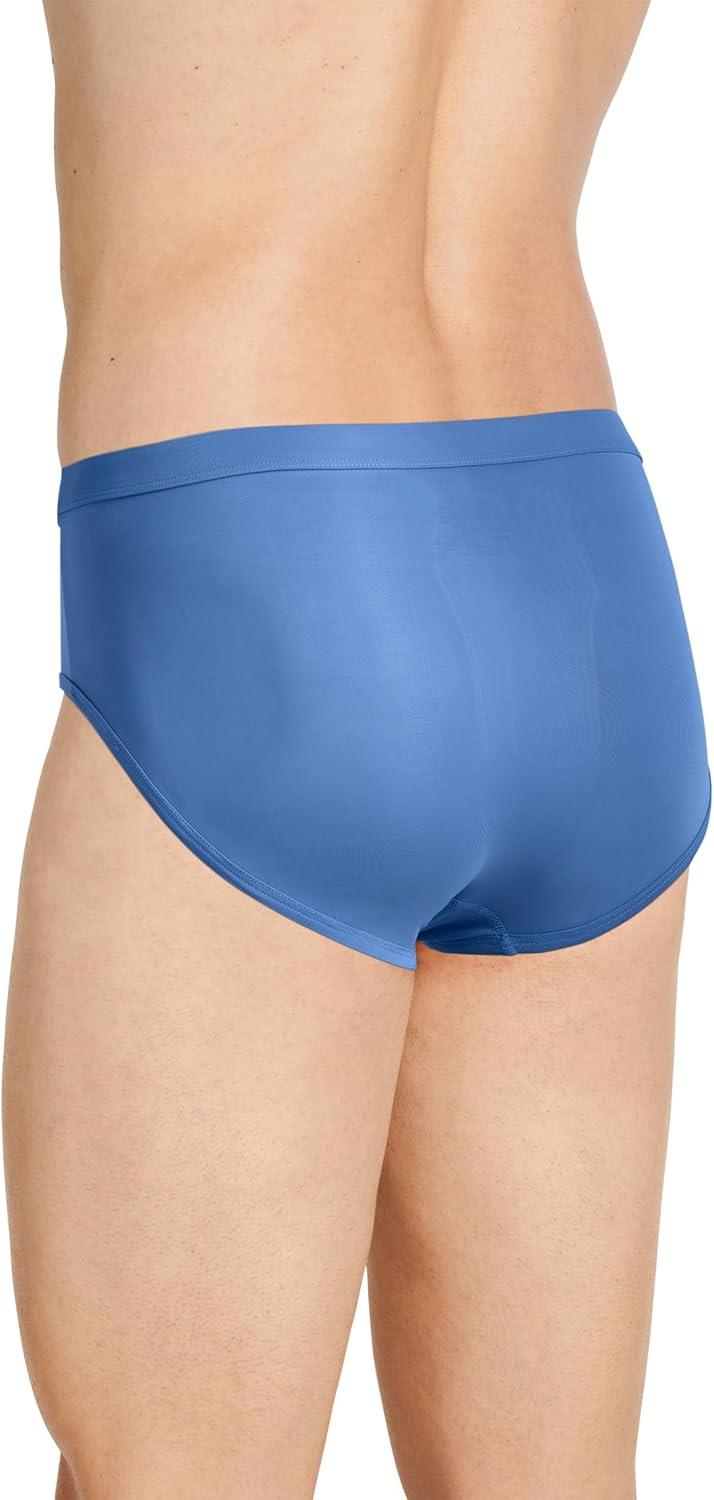 imageJockey Mens Underwear Mens Elance Microfiber Low Rise Brief 2 PackOcean BlueMimas Blue