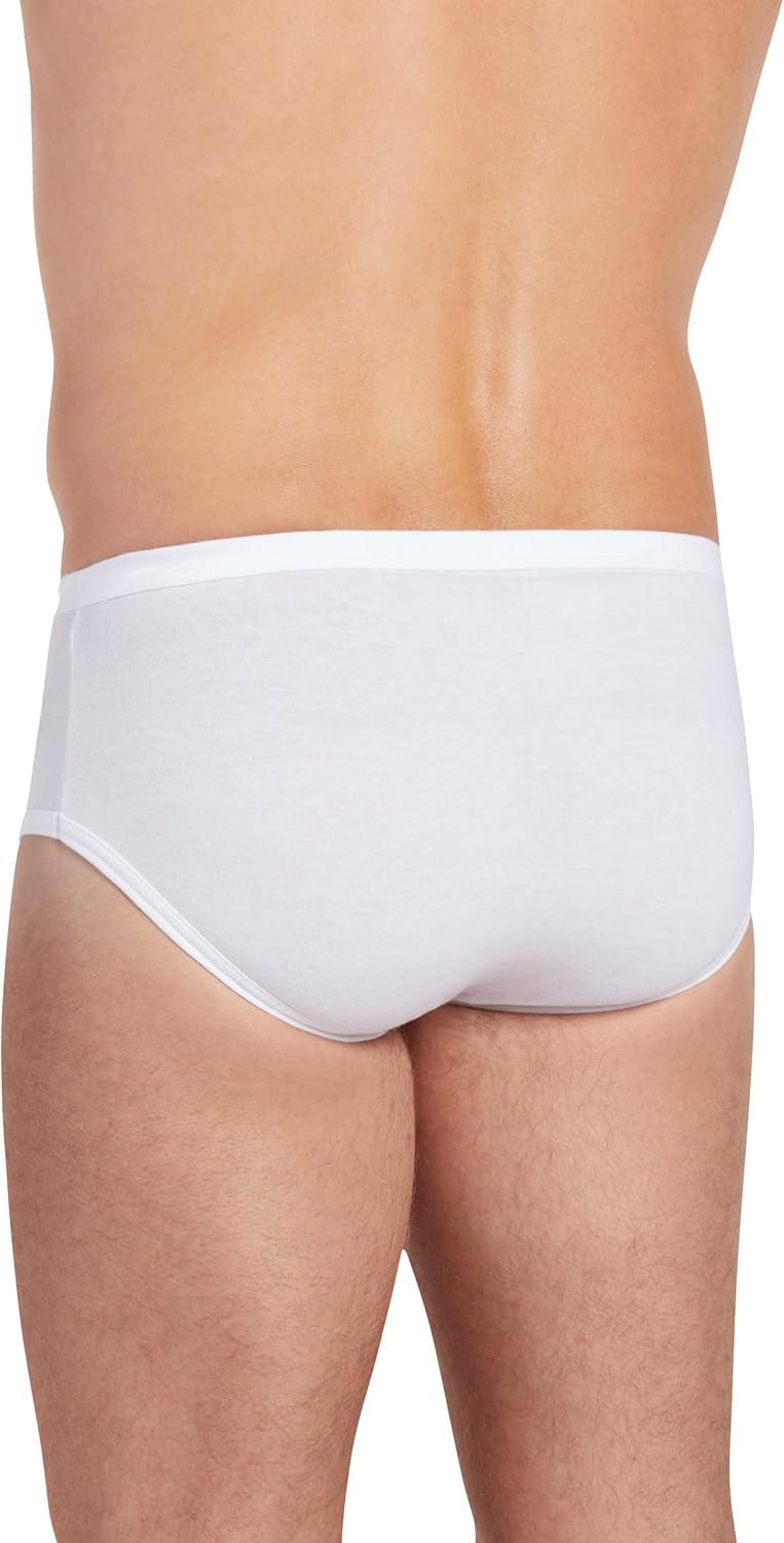imageJockey Mens Underwear Mens Elance Poco Brief 6 PackWhite