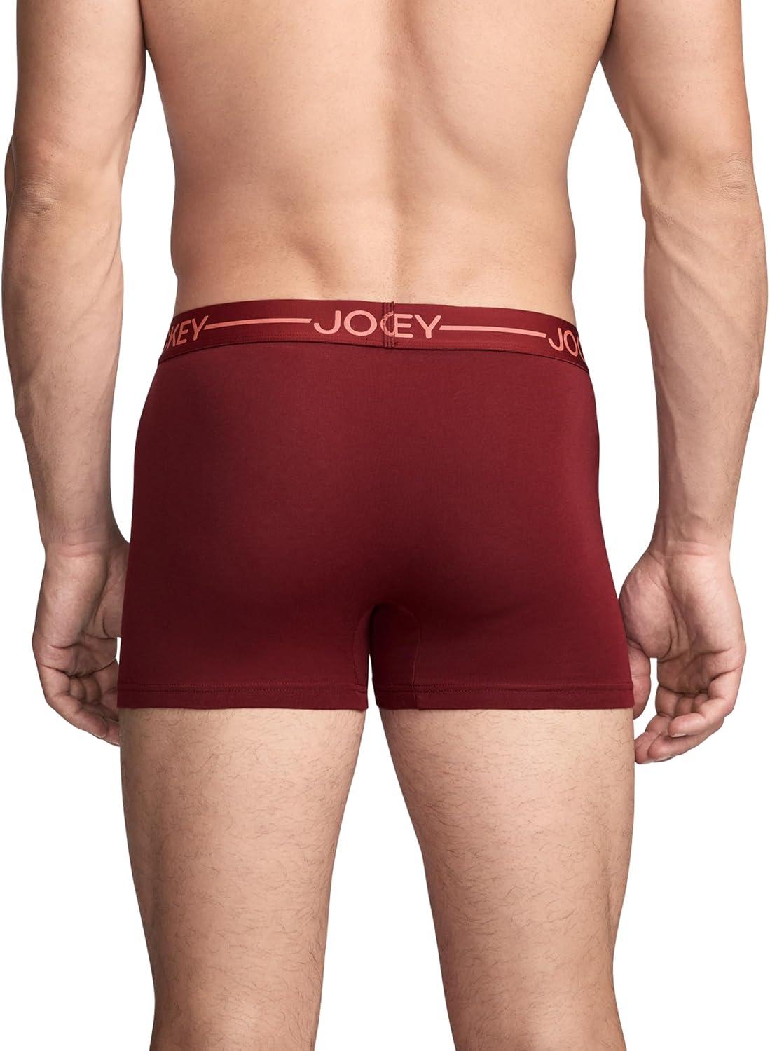 imageJockey Mens Underwear Organic Cotton Stretch 4 Trunk 3 PackTerracotta Bay