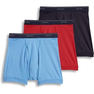 Jockey Men’s Underwear Classic 5″ Boxer Brief – 3 Pack(Cosmic Mix)